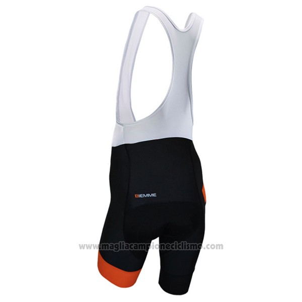 2017 Abbigliamento Ciclismo Biemme Moody Arancione Manica Corta e Salopette
